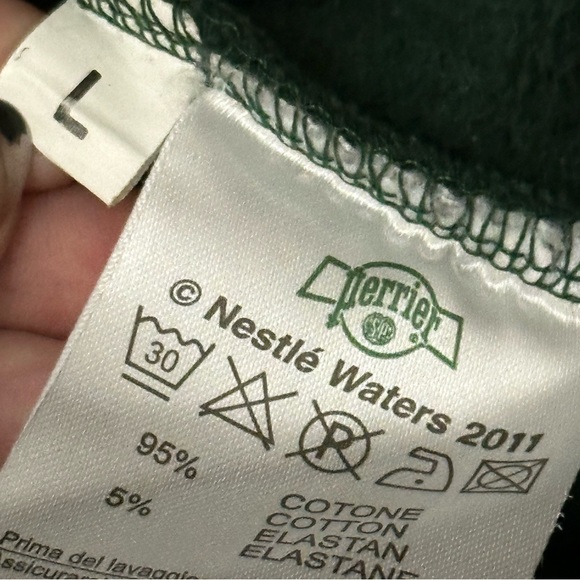 PERRIER water women's vintage style rhinestone graphic sweater by fixed design - Picture 7 of 8